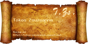 Tokos Zsuzsanna névjegykártya